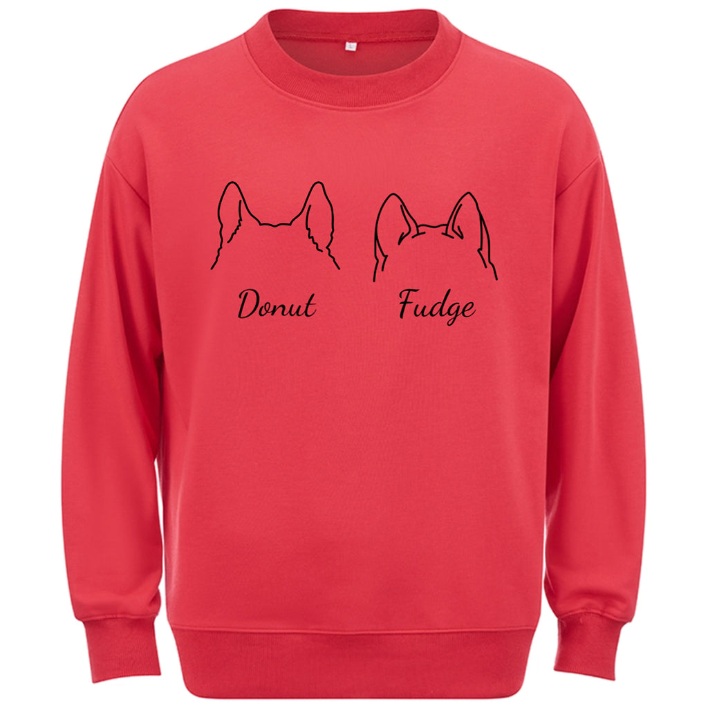 Dog Ears With Name - Personalized Custom Sweatshirt