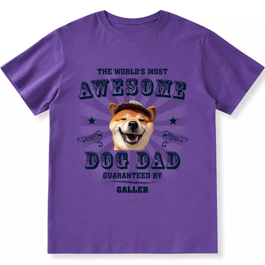 Most Awesome Dad - Personalized Custom Unisex T-shirt