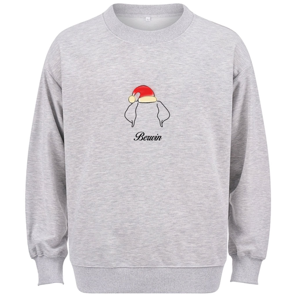 Special Edition Christmas：Dog Ears With Name - Personalized Custom Christmas Sweatshirt