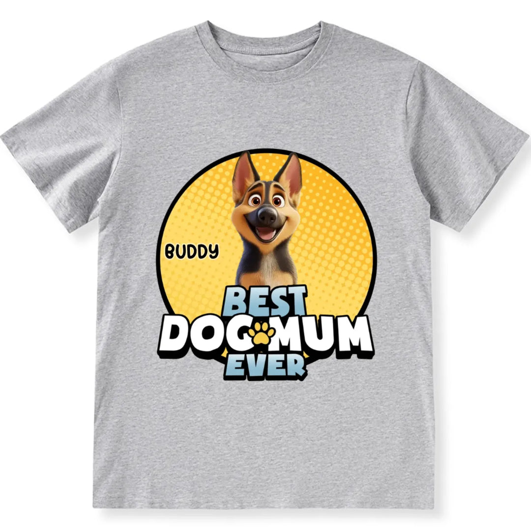 Best Dog Mom For Furry Kid - Personalized Custom Unisex T-shirt