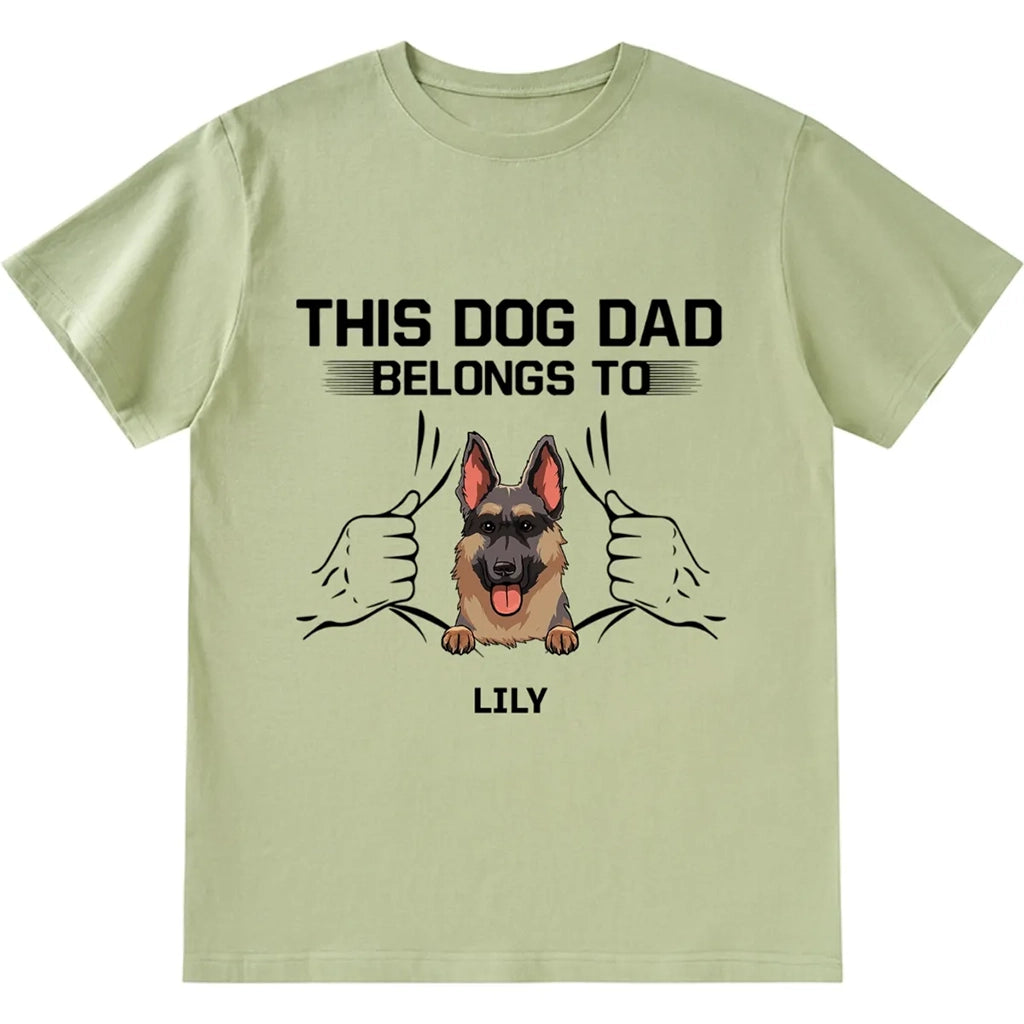 Dog Dad Belong - Personalized Custom Unisex T-shirt