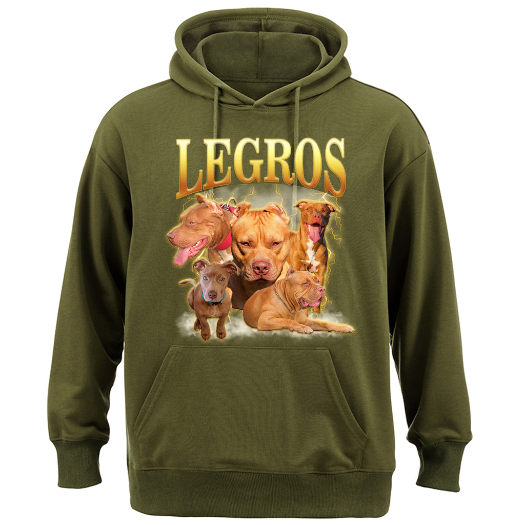 Custom Pet Face Vintage Version - Personalized Custom Hoodie