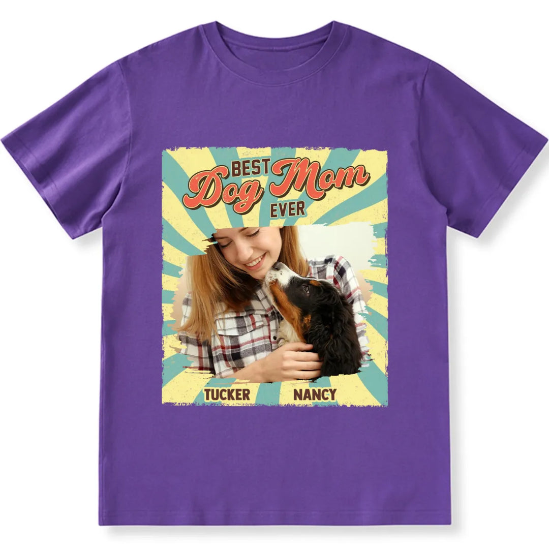 Retro Funny Dog Shirt Photo - Personalized Custom Unisex T-shirt