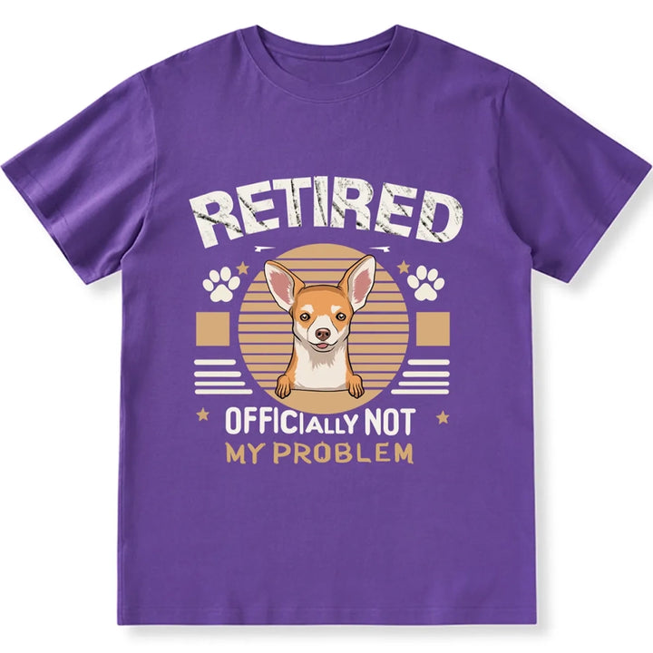 Officially Retired Dog - Personalized Custom Unisex T-shirt