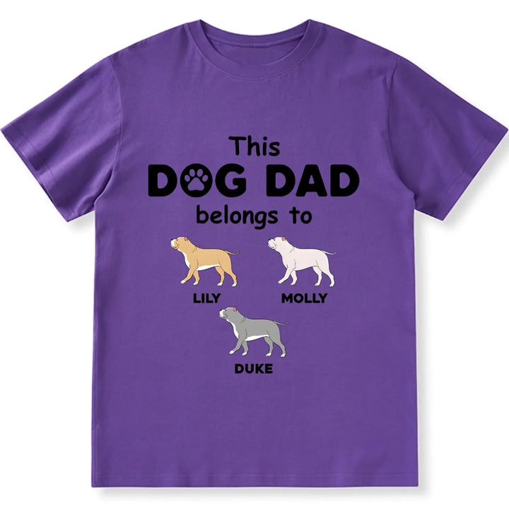 Dog Mom Belongs To - Personalized Custom Unisex T-shirt