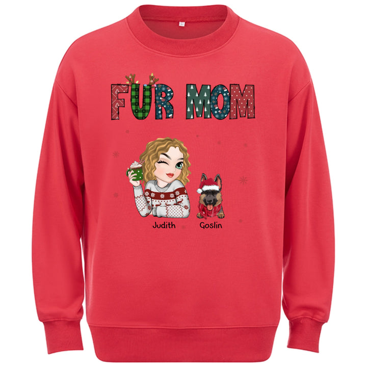 My Lovely Fur Mom - Personalized Custom Christmas Sweatshirt