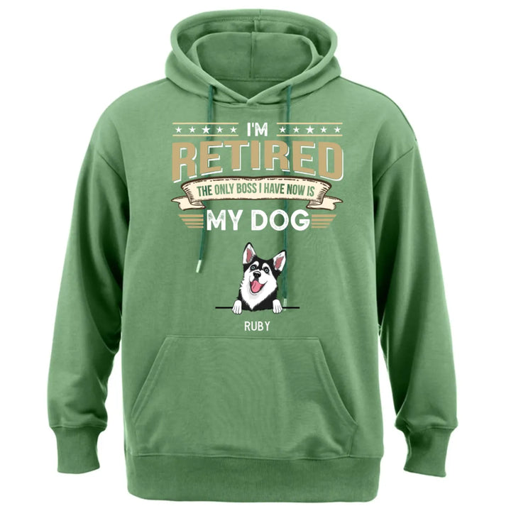 The Only Boss I Have Is My Dog - Personalized Custom Hoodie