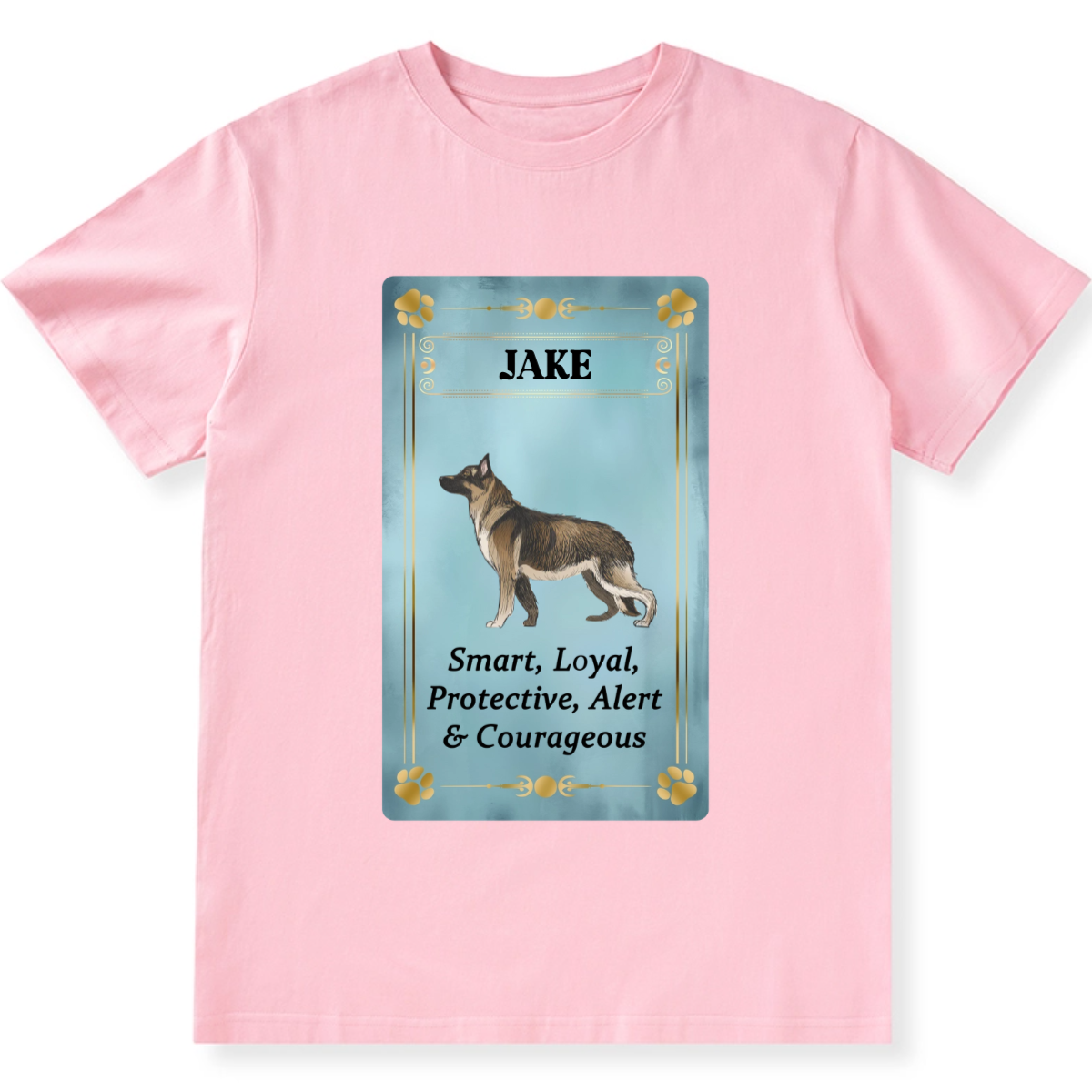 Dog Personality Trait Tarot Cards- Personalized Custom Unisex T-shirt
