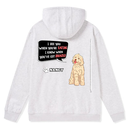 I See You - Personalized Custom Zipper Hoodie