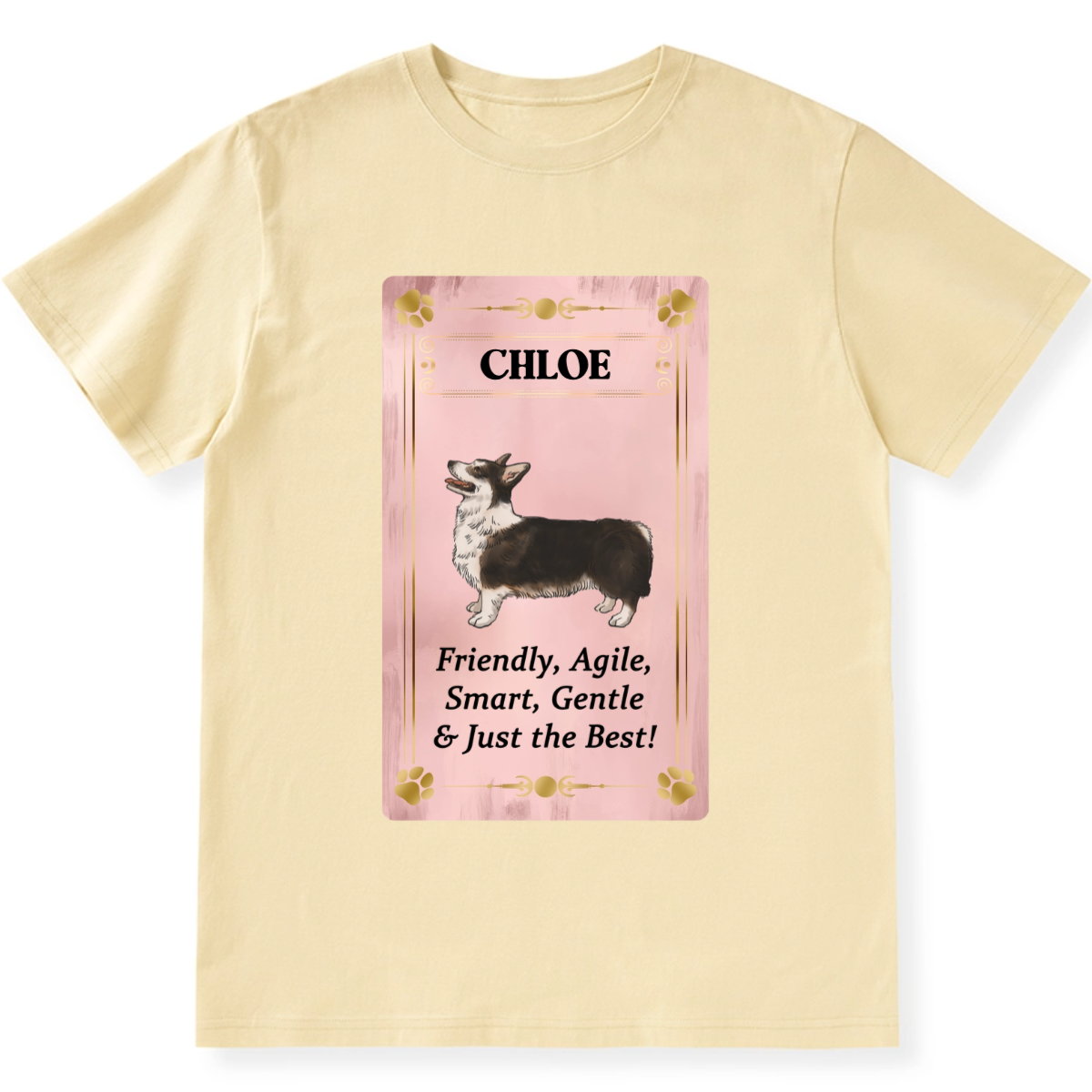 Dog Personality Trait Tarot Cards- Personalized Custom Unisex T-shirt
