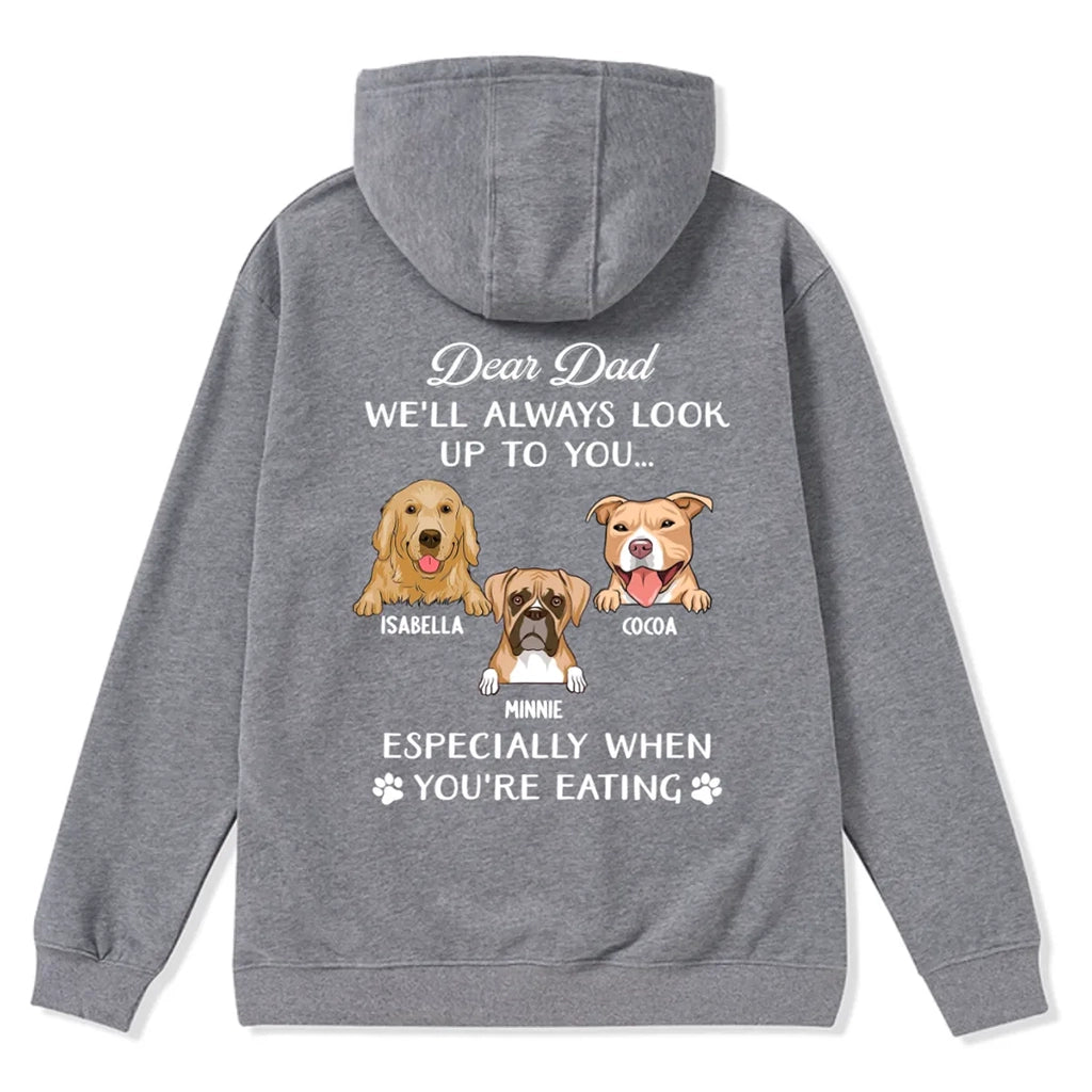 Always Look Up To You - Personalized Custom Christmas Hoodie