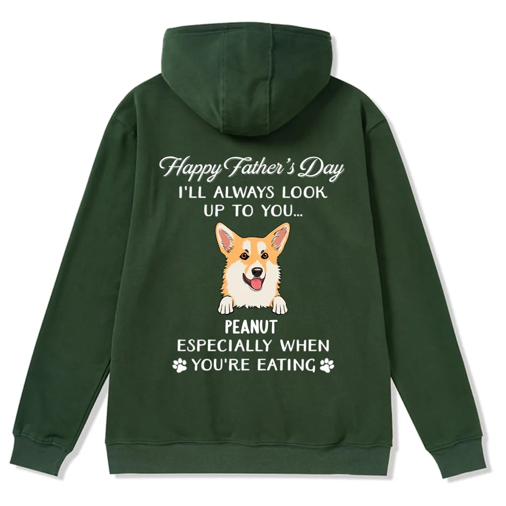 Always Look Up To You - Personalized Custom Christmas Hoodie