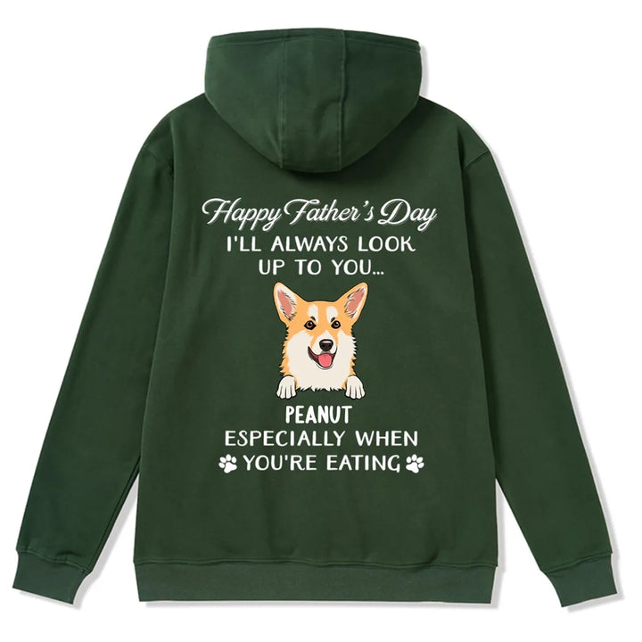 Always Look Up To You - Personalized Custom Christmas Hoodie