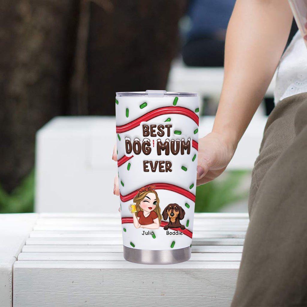 Special Edition Christmas：Best Dog Mom Cake - Personalized Custom Christmas Tumbler