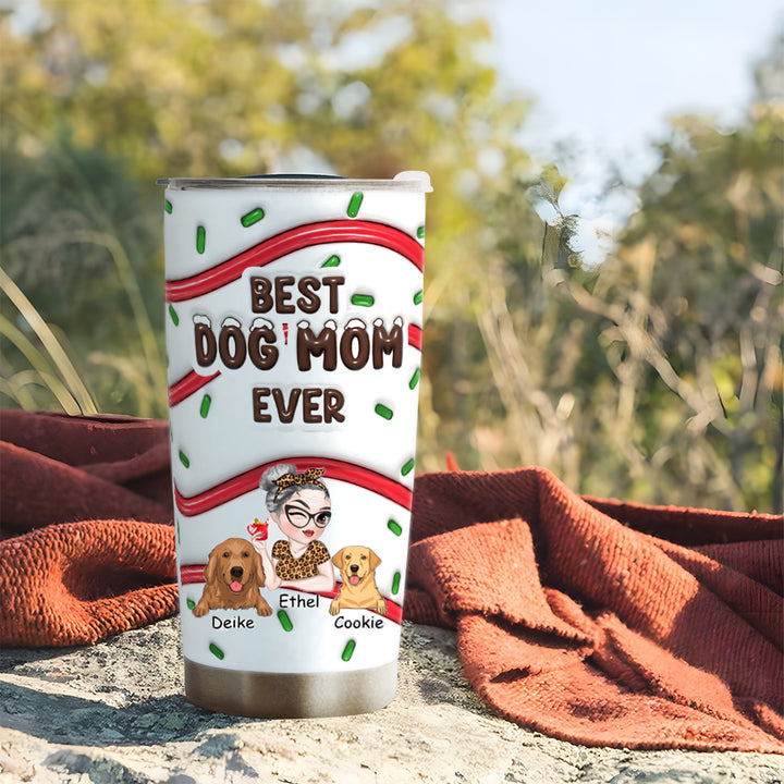 Special Edition Christmas：Best Dog Mom Cake - Personalized Custom Christmas Tumbler