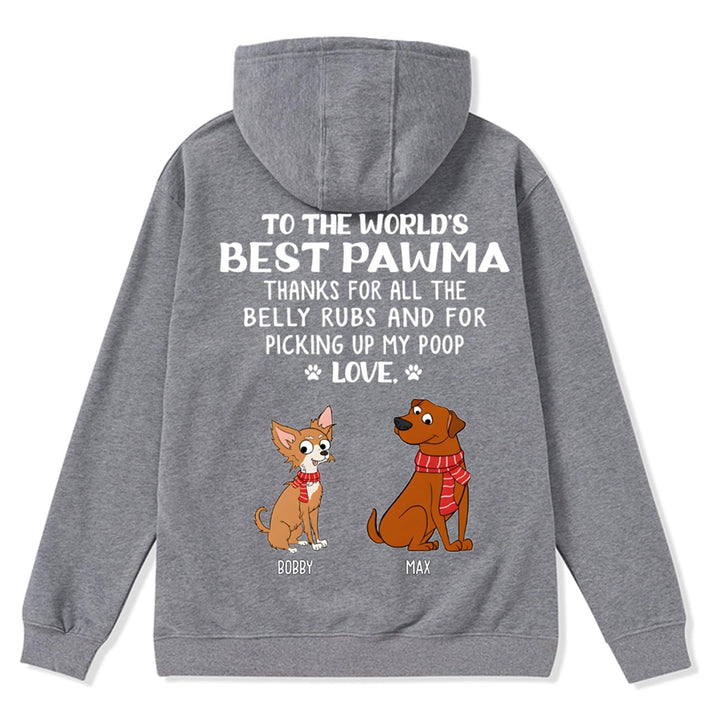 Best Dog Mom/Dad 1 - Personalized Custom Christmas Zipper Hoodie