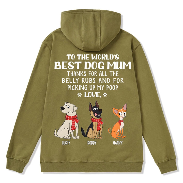 Best Dog Mom/Dad 1 - Personalized Custom Christmas Zipper Hoodie