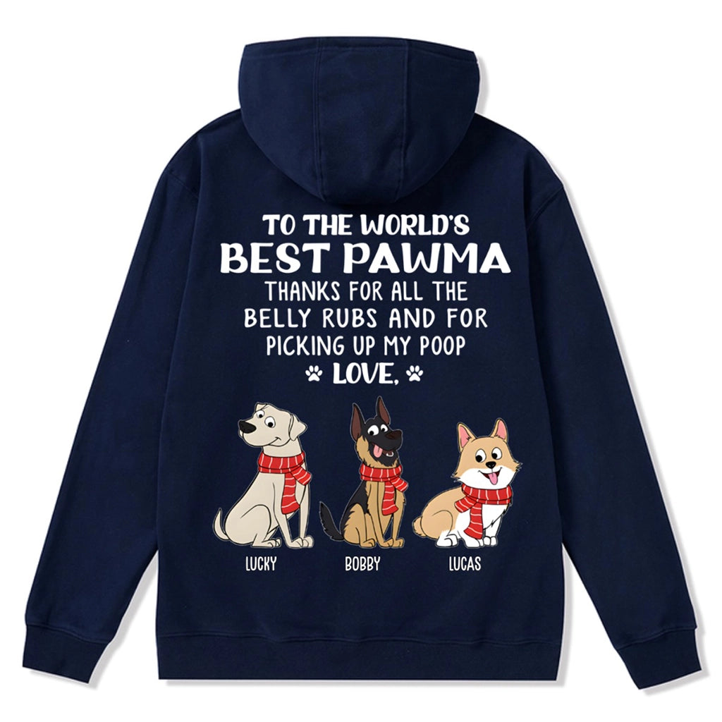 Best Dog Mom/Dad 1 - Personalized Custom Christmas Zipper Hoodie