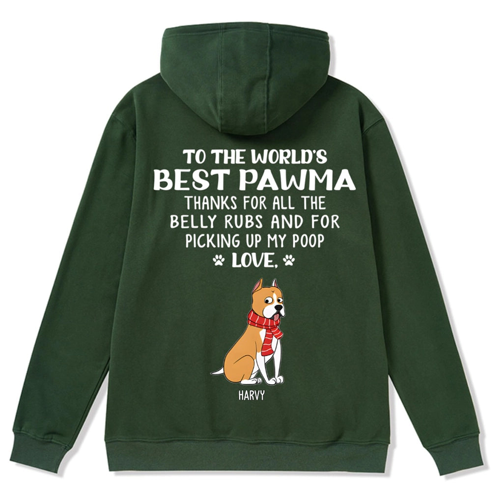 Best Dog Mom/Dad 1 - Personalized Custom Christmas Zipper Hoodie