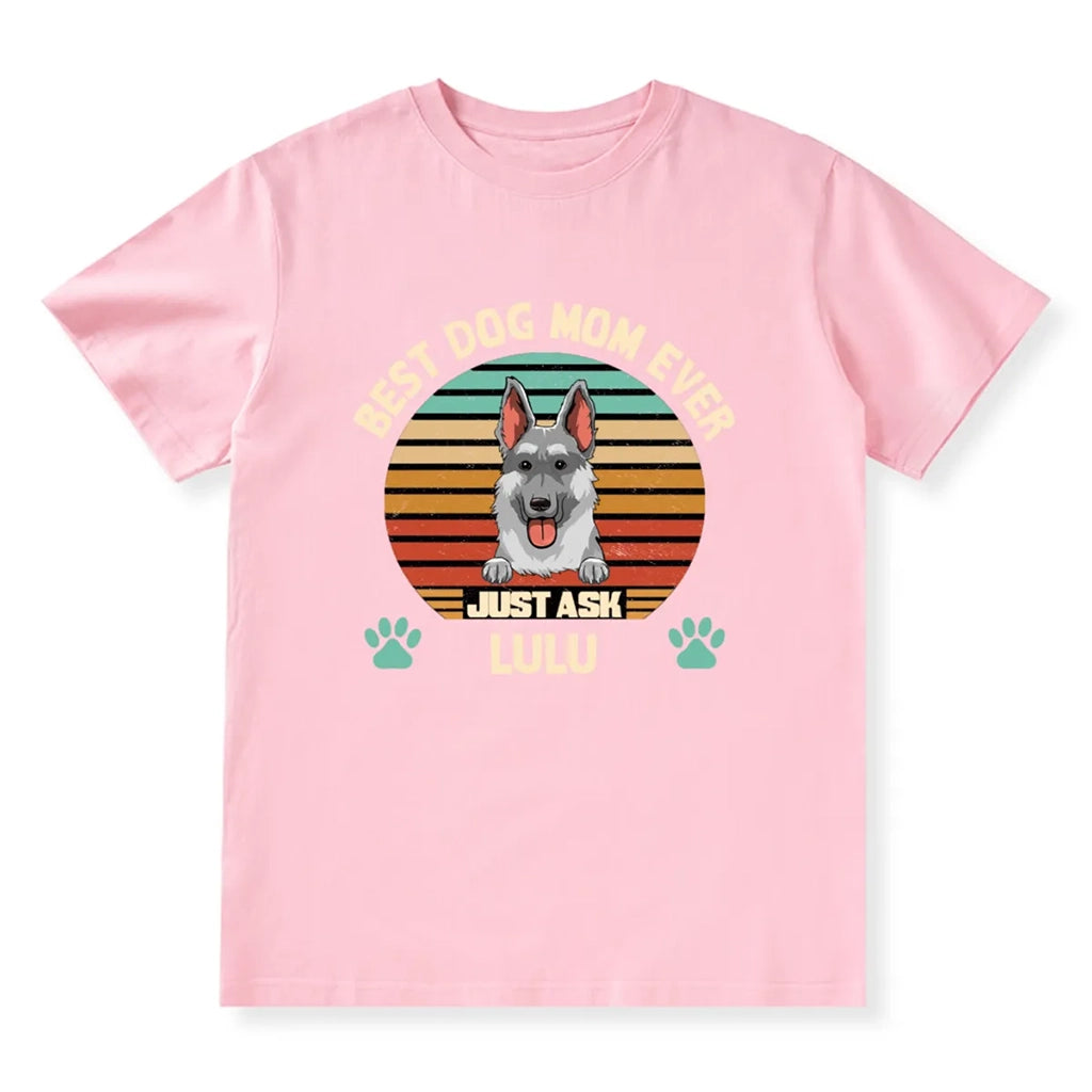 Best Dog Mom and Dad Ever - Personalized Custom T-shirt