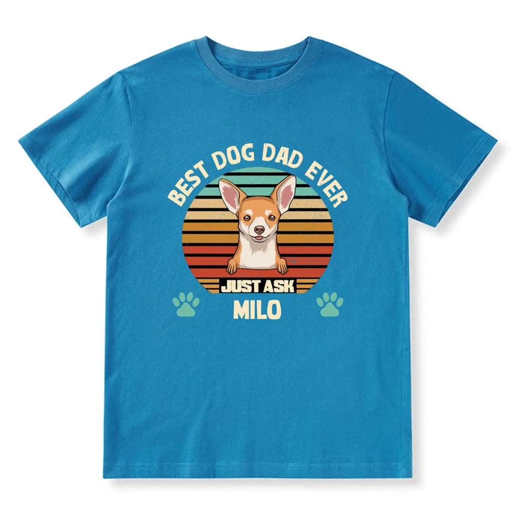 Best Dog Mom and Dad Ever - Personalized Custom T-shirt