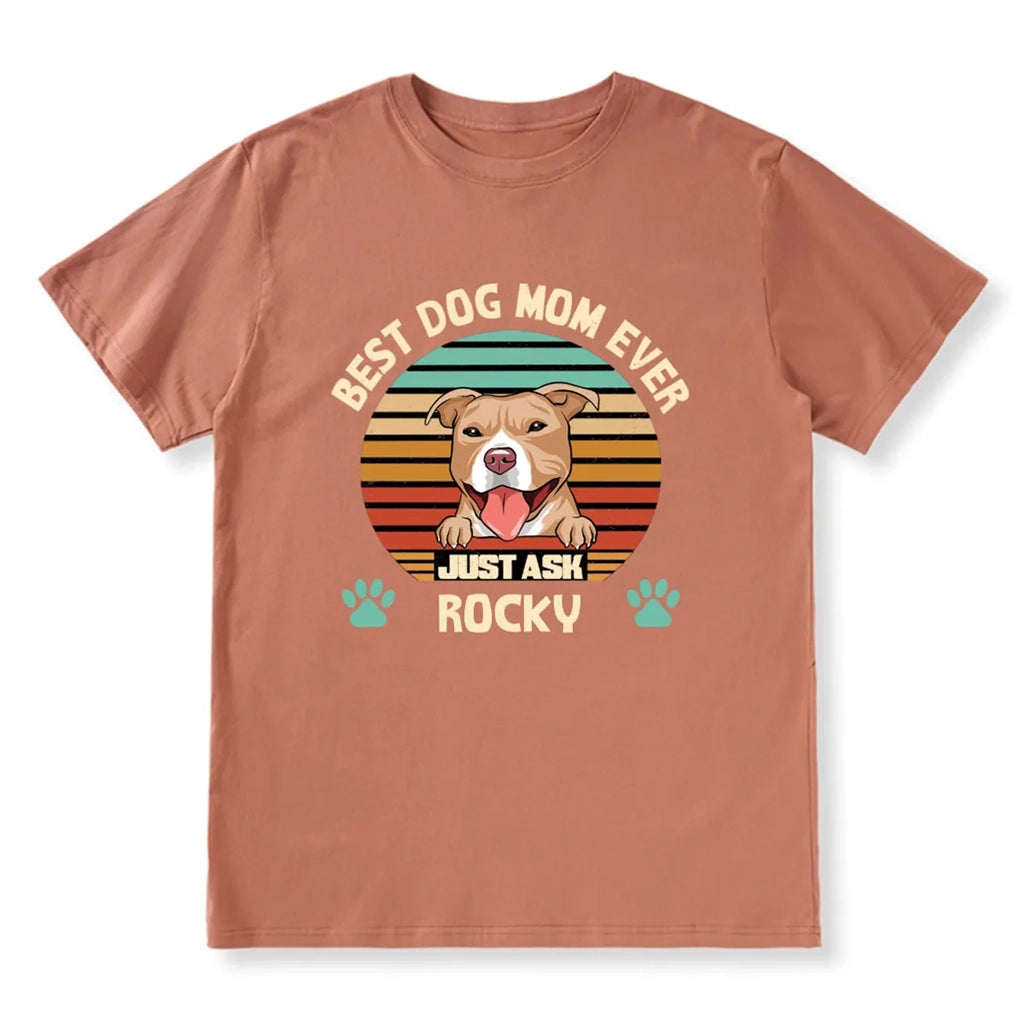 Best Dog Mom and Dad Ever - Personalized Custom T-shirt