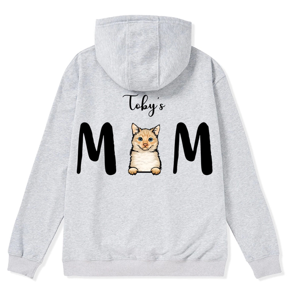 Cat Mom 2 - Personalized Custom Zipper Hoodie