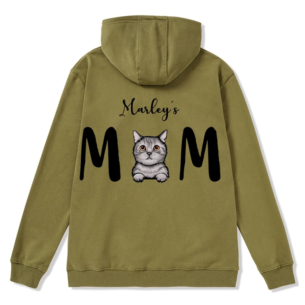 Cat Mom 2 - Personalized Custom Zipper Hoodie