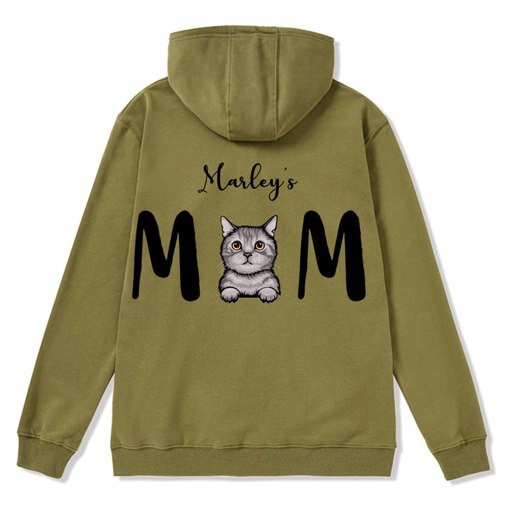 Cat Mom 2 - Personalized Custom Zipper Hoodie