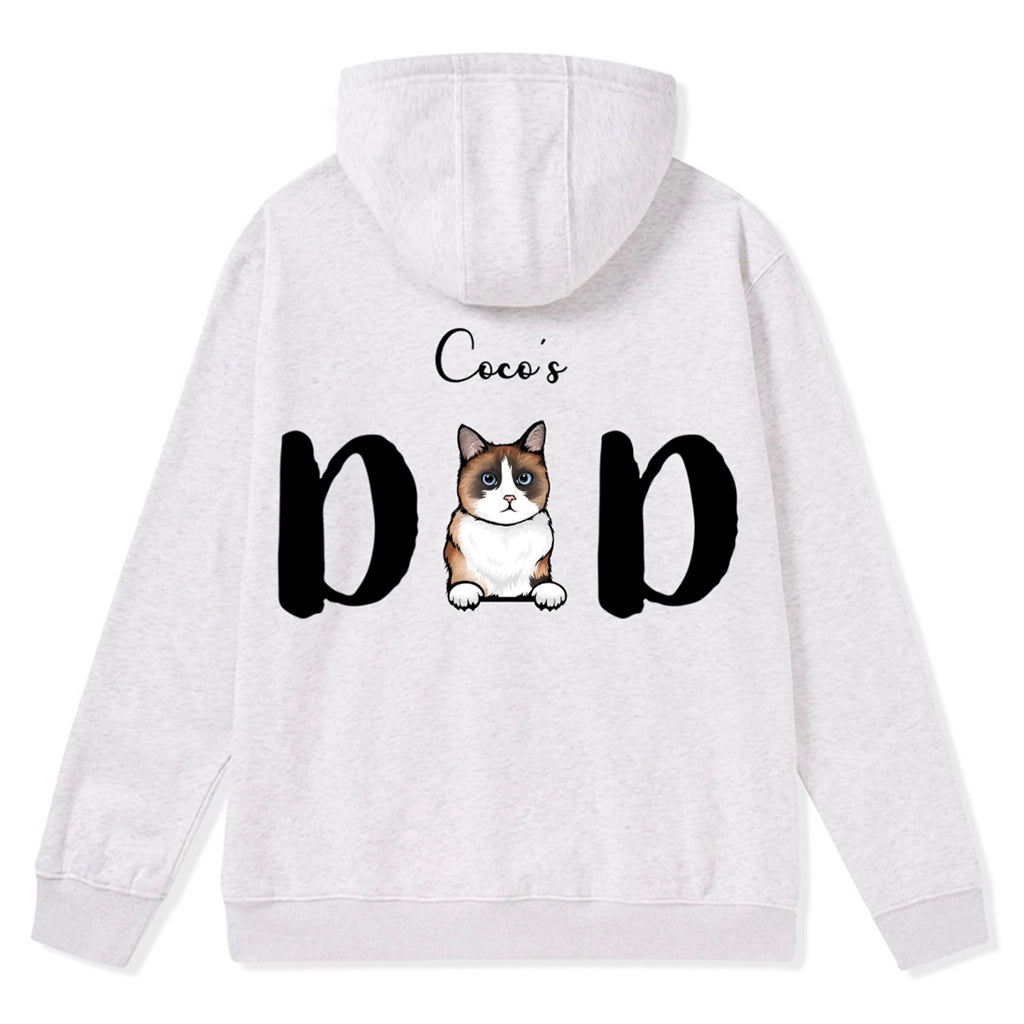 Cat Mom 2 - Personalized Custom Zipper Hoodie