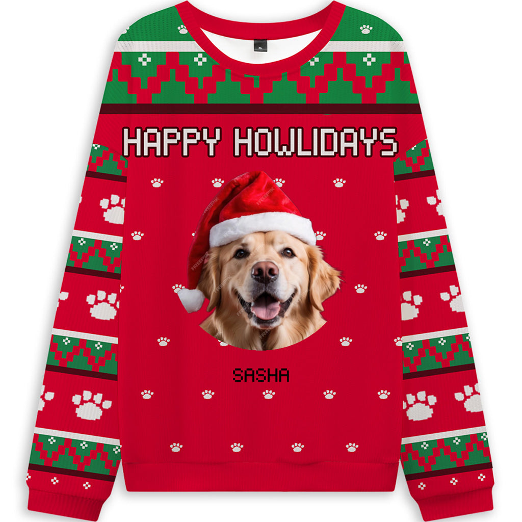 Christmas Dog - Personalized Custom Ugly Sweatshirt