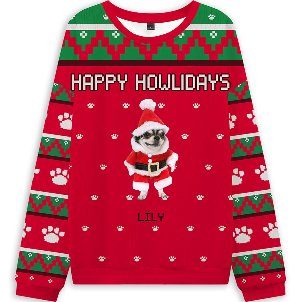 Christmas Dog - Personalized Custom Ugly Sweatshirt