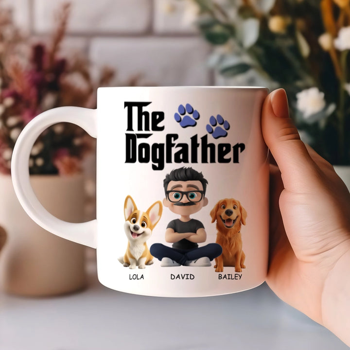Custom Gift For Dog Dad - Personalized Custom Coffee Mug