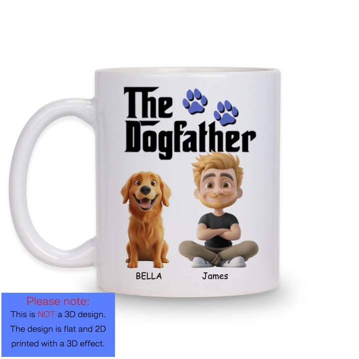 Custom Gift For Dog Dad - Personalized Custom Coffee Mug