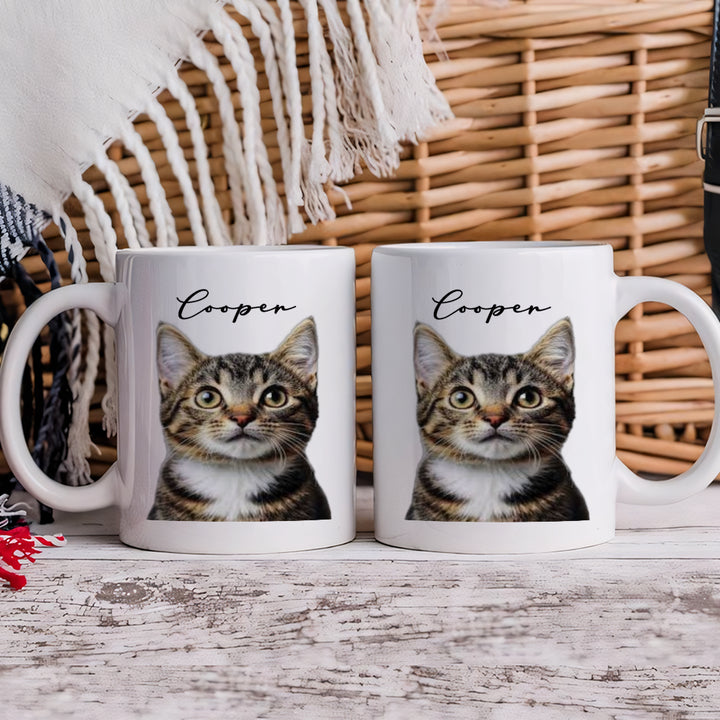 Custom Photo Our Human Servant - Personalized Custom Coffee Mug