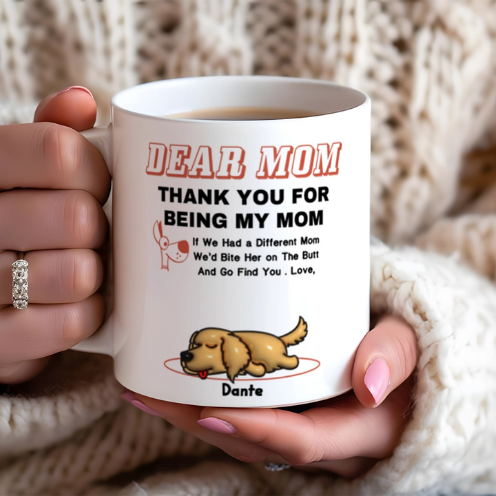 Dear Dad And Mom - Personalized Custom Coffee Mug