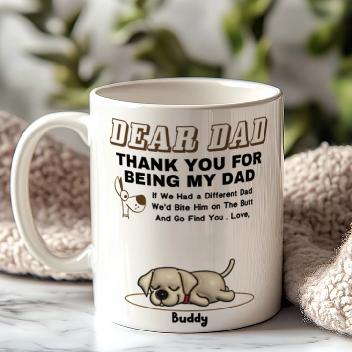 Dear Dad And Mom - Personalized Custom Coffee Mug