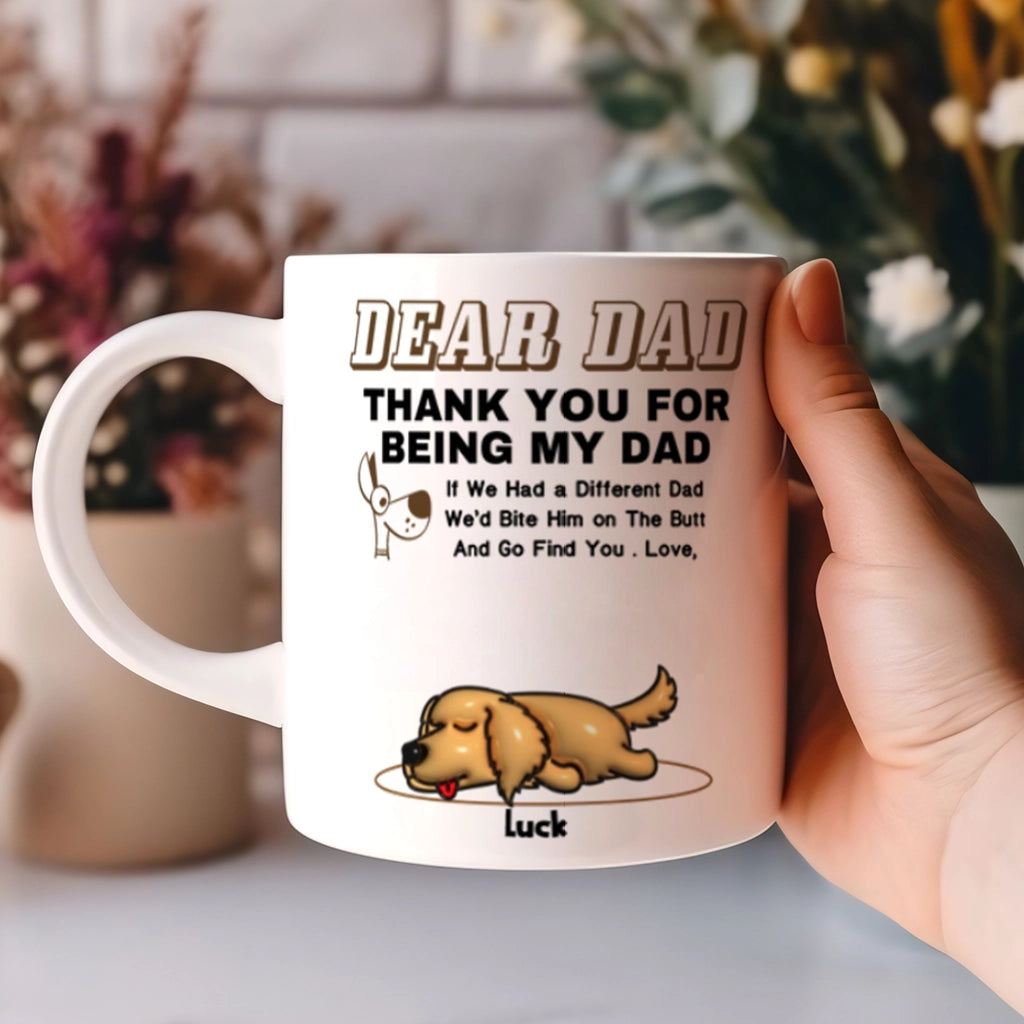 Dear Dad And Mom - Personalized Custom Coffee Mug