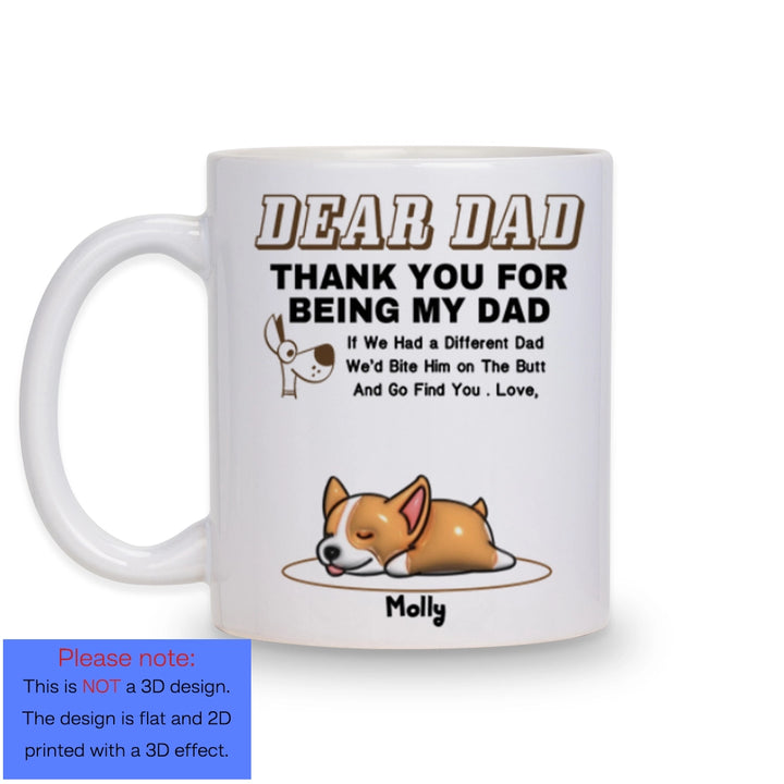 Dear Dad And Mom - Personalized Custom Coffee Mug