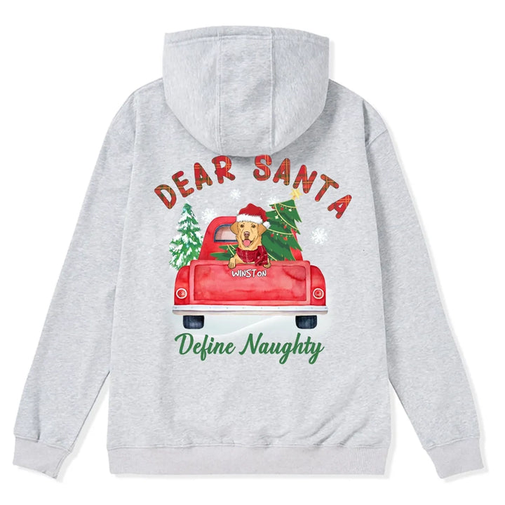 Dear Santa - Personalized Custom Christmas Zipper Hoodie