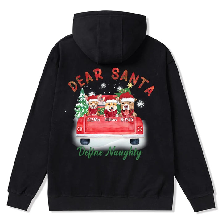 Dear Santa - Personalized Custom Christmas Zipper Hoodie