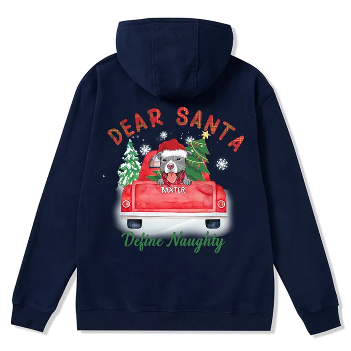 Dear Santa - Personalized Custom Christmas Zipper Hoodie