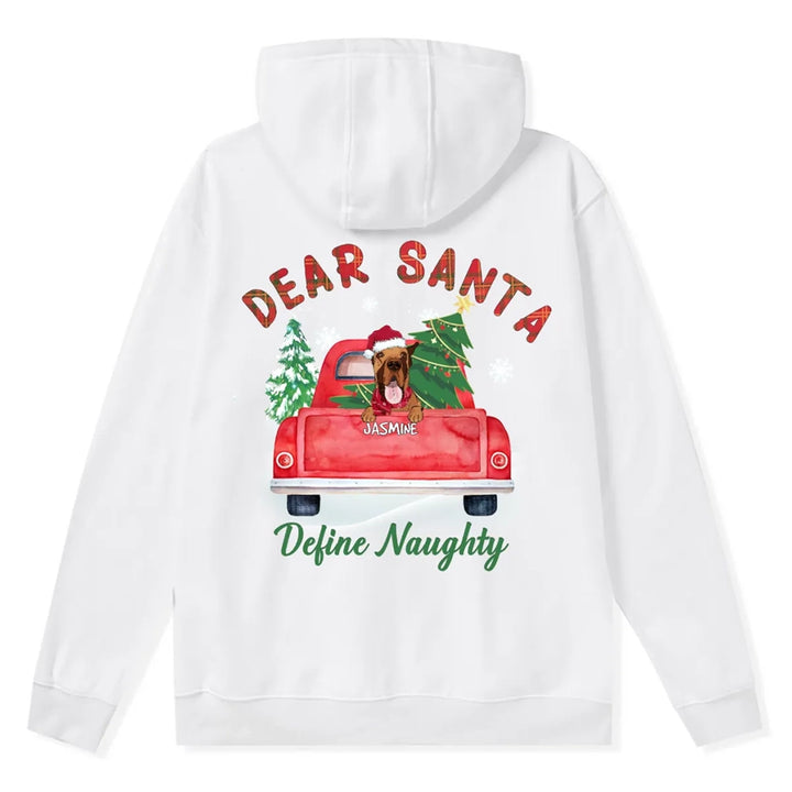 Dear Santa - Personalized Custom Christmas Zipper Hoodie