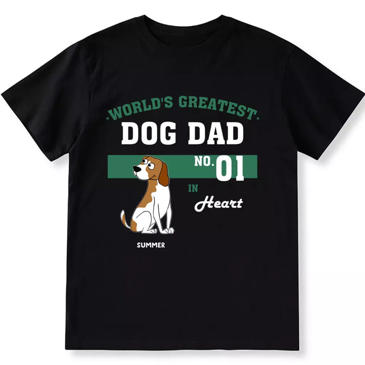 Dog Dad No.1 - Personalized Custom Unisex T-shirt