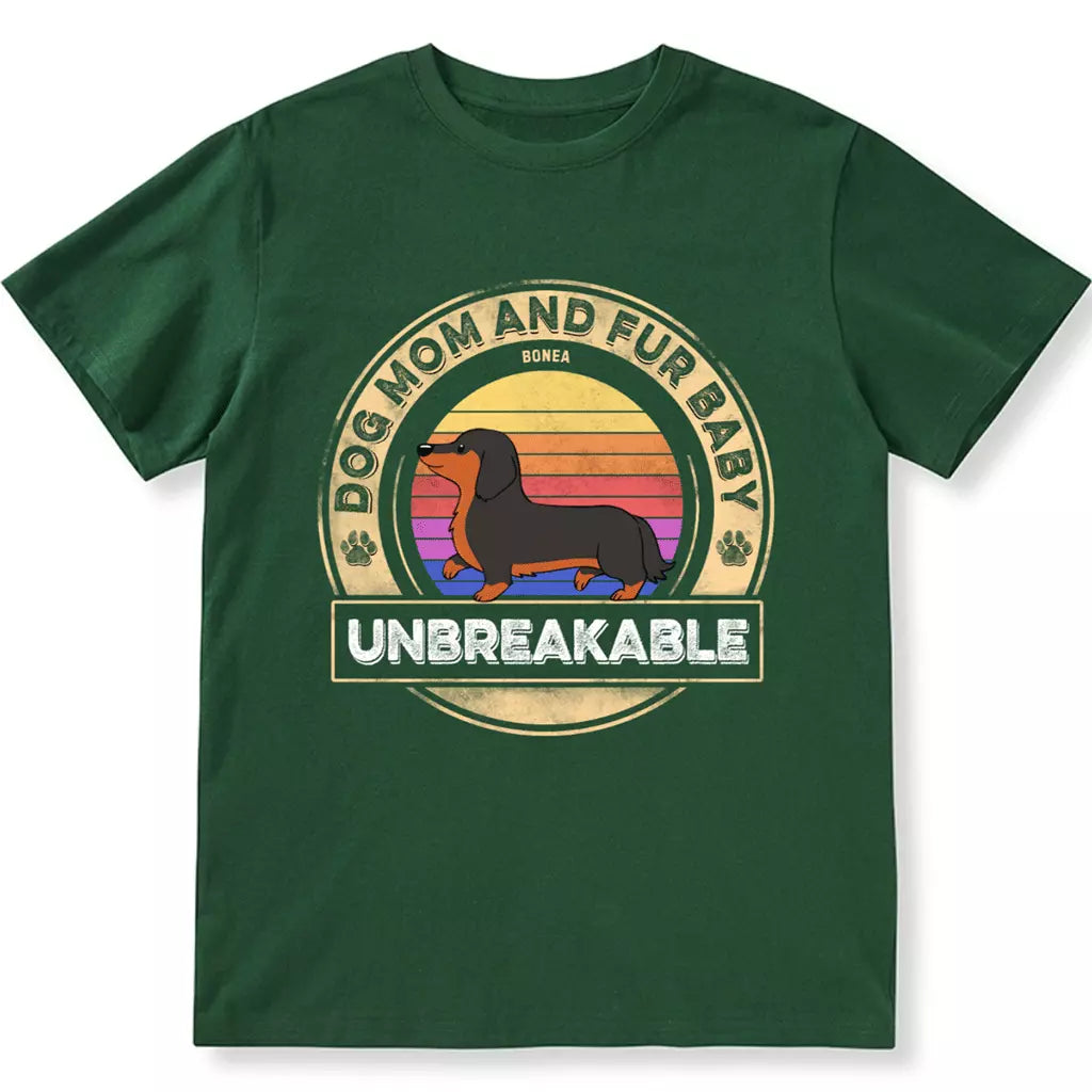 Dog Mom And Fur Babies - Personalized Custom Unisex T-shirt