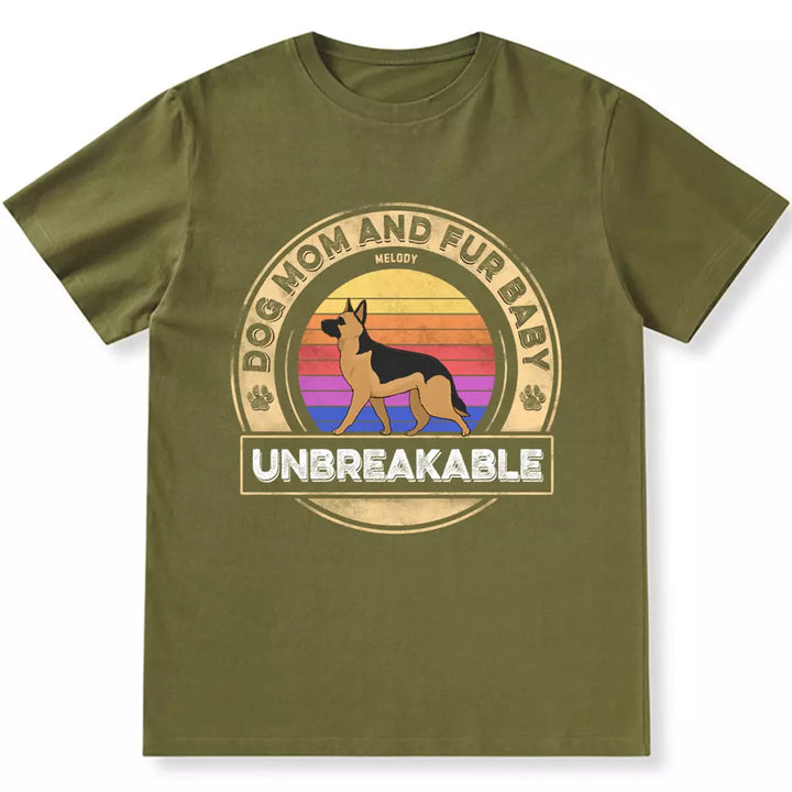 Dog Mom And Fur Babies - Personalized Custom Unisex T-shirt