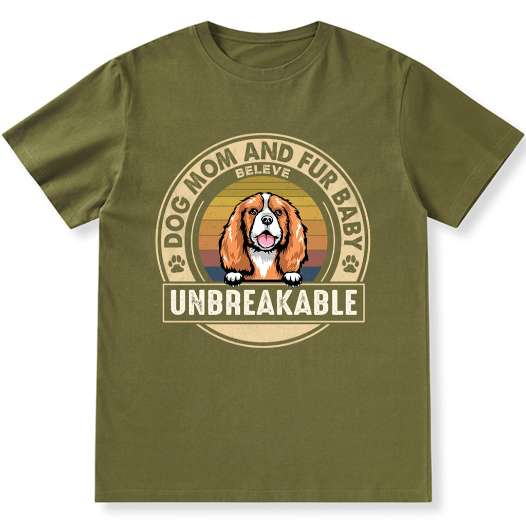 Dog Mom And Fur Baby - Personalized Custom Unisex T-shirt