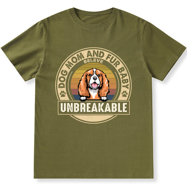 Dog Mom And Fur Baby - Personalized Custom Unisex T-shirt