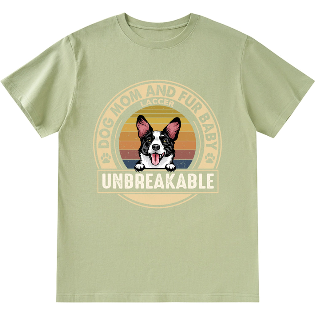 Dog Mom And Fur Baby - Personalized Custom Unisex T-shirt