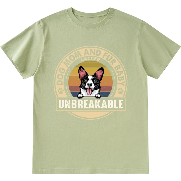 Dog Mom And Fur Baby - Personalized Custom Unisex T-shirt